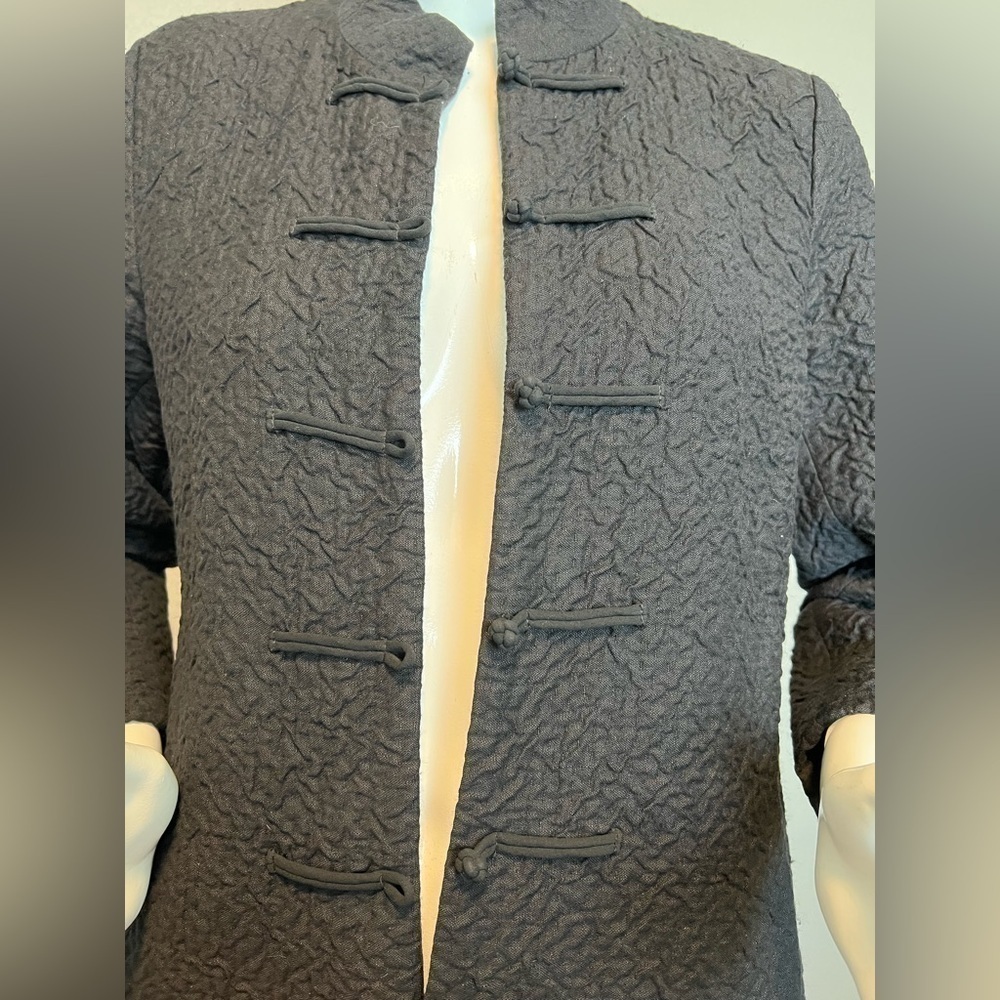 Eileen Fisher -Dress Jacket Black
Small A-Line Asian Woven Wool EUC - Picture 6 of 12